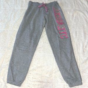 Aeropostale NYC light gray small joggers
